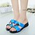 cheap Women&#039;s Slippers &amp; Flip-Flops-Women&#039;s Shoes Patent Leather Spring Summer Slippers &amp; Flip-Flops Low Heel Round Toe Open Toe Rhinestone for Black Red Blue