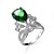 cheap Rings-Ring Synthetic Emerald Pear Cut Green Zircon Emerald Alloy Ladies Unique Design Fashion 6 7 8 9 10 / Women&#039;s / Solitaire