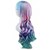 preiswerte Trendige synthetische Perücken-Synthetische Perücken Wellen Wellen Asymmetrischer Haarschnitt Perücke Lang Blau Synthetische Haare Damen Natürlicher Haaransatz Blau