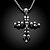 cheap Religious Jewelry-Men&#039;s Pendant Necklace Cross Cross Titanium Steel Silver Necklace Jewelry For Gift Daily Casual