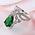 cheap Rings-Ring Synthetic Emerald Pear Cut Green Zircon Emerald Alloy Ladies Unique Design Fashion 6 7 8 9 10 / Women&#039;s / Solitaire