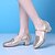 baratos Sapatos Para Dança de Salão &amp; Dança Moderna-Mulheres Sapatos de Dança Moderna Courino Têni Salto Baixo Não Personalizável Sapatos de Dança Preto / Prata / Vermelho