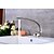 preiswerte Waschbeckenarmaturen-Wasserhahn-Set - Standard Gebürsteter Nickel Mittellage Einhand Ein LochBath Taps
