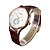 cheap Dress Classic Watches-SINOBI Men&#039;s Wrist Watch Quartz Leather Brown 30 m Water Resistant / Waterproof Calendar / date / day Sport Watch Analog Luxury Classic Aristo - Brown
