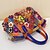رخيصةأون حقائب بأيادي علوية وحقائب توت-Women&#039;s Bags Leather Cowhide Top Handle Bag Zipper Vintage Event / Party Retro Handbags Rainbow