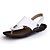 preiswerte Herrensandalen-Herren Sandalen Komfort Schuhe Slingback-Sandalen Sportlich Alltag Outdoor Leder Nappaleder Weiß Schwarz Herbst Sommer