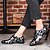 Χαμηλού Κόστους Ανδρικά Oxfords-Ανδρικά Οξφόρδη Τα επίσημα παπούτσια Τυπωμένα Oxfords Μπότες μόδας Γάμου Πάρτι &amp; Βραδινή Έξοδος Γραφείο &amp; Καριέρα Περπάτημα Μικροΐνα Μαύρο Κόκκινο Μπλε Φθινόπωρο Άνοιξη / Διαφορετικά Υφάσματα / EU40