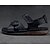 cheap Men&#039;s Sandals-Men&#039;s Nappa Leather Spring / Summer Sandals Upstream Shoes Black / Coffee