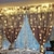 economico Strisce LED-luci di decorazione di nozze di natale 3mx2m 240leds bianco caldo bianco luce multicolore camera da letto casa coperta arredamento esterno tenda luce stringa