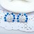 levne Módní náušnice-Dámské Náušnice Štras Náušnice Přizpůsobeno Módní Euramerican Šperky Modrá / Světle modrá / Duhová Pro Svatební Párty Výročí