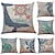 cheap Throw Pillows &amp; Covers-6 pcs Linen Pillow Cover Pillow Case, Solid Colored Geometric Textured Traditional / Classic Bolster Beach Style