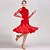 abordables Tenues de danse latine-Danse latine Robe Drapée Femme Utilisation Manches Longues Taille moyenne Dentelle Velours