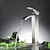 abordables Clásico-Bathroom Sink Faucet - Waterfall Nickel Brushed Centerset Single Handle One HoleBath Taps