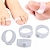 cheap Muscle Trainer-4PCS 2 Pair Magnetic Silicone Foot Massager Toe Rings Slimming Therapy Fast Burn Fat Lose Weight