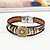 cheap Men&#039;s Bracelets-Men&#039;s Leather Bracelet Leather Natural Fashion Bracelet Jewelry Brown For Special Occasion Gift Sports
