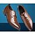 baratos Sapatos Oxford para Homem-Homens Sapatos Confortáveis Couro Envernizado Outono / Inverno Oxfords Caminhada Castanho Claro / Preto / Sapatos formais / Festas &amp; Noite