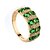preiswerte Ringe-Ring Synthetischer Smaragd Dunkelgrün Zirkonia Aleación damas Einzigartiges Design Modisch 6 7 8 9 1 / Damen