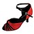 preiswerte Lateinamerikanische Schuhe-Damen Schuhe für den lateinamerikanischen Tanz Sandalen Maßgefertigter Absatz Glitzer Marineblau / Mandelfarben / Rot-Schwarz / Innen / EU41