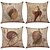 cheap Throw Pillows &amp; Covers-4 pcs Linen Natural / Organic Pillow Cover Pillow Case, Solid Colored Textured Modern Contemporary Office / Business Traditional / Classic