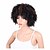 abordables Pelucas sintéticas de moda-Pelucas sintéticas Afro Kinky Curly Estilo Peluca Corta Negro Pelo sintético Mujer Peluca afroamericana Negro Peluca