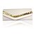 voordelige Clutches &amp; Avondtasjes-Dames Pailletten Zijde Clutch Effen Amethist / blauw / Wit