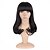 cheap Synthetic Trendy Wigs-Synthetic Wig Wavy Wavy Wig Medium Length Natural Black Synthetic Hair Women&#039;s Black