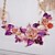 cheap Jewelry Sets-Women&#039;s Jewelry Set Leaf Flower Fashion Euramerican Earrings Jewelry Purple / Blue For Party