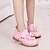 Недорогие Обувь для девочек-Девочки обувь Кожа Весна Лето Туфли на шнуровке Бант Назначение Черный Красный Розовый