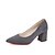 cheap Women&#039;s Heels-Women&#039;s Heels Comfort PU Fall Winter Casual Low Heel Black Gray Blue Under 1in