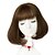 cheap Synthetic Trendy Wigs-Synthetic Wig Wig Short Flaxen Chestnut Brown Ash Brown Brown Grey Synthetic Hair Women&#039;s Brown Gray Yellow