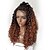 halpa Peruukit ihmisen hiuksista-Aidot hiukset Liimaton puoliverkko Lace Front Peruukki Kardashian tyyli Brasilialainen Kinky Curly Ombre Peruukki 180% Hiusten tiheys ja vauvan hiukset Liukuvärjätyt hiukset Luonnollinen hiusviiva