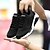 abordables Zapatillas deportivas de mujer-Mujer Zapatos Tul Verano Otoño Creepers Suelas con luz Zapatillas de Atletismo Paseo Plataforma Dedo redondo Con Cordón Para Casual Negro