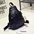 お買い得  バッグセット-女性用 バッグ PU バックパック 4個の財布セット ジッパー ブラック / バッグセット