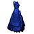 abordables Costumes vintage et anciens-Maria Antonietta robe de vacances Robe de bal Japonais Costumes de Cosplay Bleu