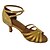abordables Zapatos de baile latino-Mujer Zapatos de Baile Latino Interior Lentejuelas cristal brillo Sandalia Pedrería Hebilla Negro Almendra Dorado