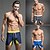 voordelige zwembroeken &amp; boardshorts surfen-Voor heren Zwemshorts Lange zwembroeken Nylon Boardshorts Ademend Sneldrogend Trekkoord - Zwemmen Training&amp;Fitness Strand Lapwerk Lente Zomer / Rekbaar / Sportkleding