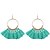 abordables Boucles d&#039;oreilles-Femme Boucle d&#039;Oreille Pendantes Boucle d&#039;oreille boucles d&#039;oreilles ventilateur Franges dames Personnalisé Franges Mode euroaméricains Des boucles d&#039;oreilles Bijoux Rose translucide / Arc-en-ciel