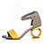 cheap Women&#039;s Sandals-Women&#039;s Sandals Fantasy Shoes Ankle Strap Sandals Wedding Party Daily Wedding Sneakers Summer Buckle Sculptural Heel Ankle Strap Heel Open Toe Elegant Suede Screen Color Black Yellow