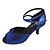 baratos Sapatos de Dança Latina-Mulheres Sapatos de Dança Latina Sandália Salto Personalizado Glitter Azul marinho / Amêndoa / Vermelho-Preto / Interior / EU41