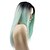 cheap Synthetic Trendy Wigs-Synthetic Wig Straight Straight Wig Long Green Synthetic Hair Women&#039;s Ombre Hair African American Wig Black