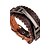 abordables Bracelet Homme-Bracelets en cuir Homme Cuir Naturel Mode Bracelet Bijoux Noir Marron Irrégulier pour Occasion spéciale Cadeau