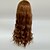 halpa Synteettiset trendikkäät peruukit-Synteettiset peruukit Naisten Kihara Ruskea Synteettiset hiukset Ruskea Peruukki Pitkä Suojuksettomat Pellavainen