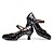 baratos Sapatos Para Dança de Salão &amp; Dança Moderna-Mulheres Sapatos de Dança Moderna Fivela Salto Leopardo Salto Personalizado Personalizável Sapatos de Dança Dourado / Prata / Interior