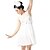 levne Oblečení na balet-Baletní boty Šaty Flitry Volány Nabírání Dámské Výkon Bez rukávů Přírodní Spandex Flitry Polyester