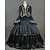 preiswerte Historische &amp; Vintage-Kostüme-Rokoko Viktorianisch 18. Jahrhundert Cocktailkleid Vintage-Kleid Kleid Partykostüm Maskerade Ballkleid Boden-Länge Damen Übergröße Kundenspezifische Party Abiball