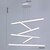Недорогие Люстры-6-Light 100 cm Лампочки включены Диммируемая Диммируемый с дистанционным управлением Подвесные лампы Алюминий белый Современный современный 110-120Вольт 220-240Вольт