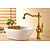 preiswerte Waschbeckenarmaturen-Armatur für die Küche - Standard Golden Mittellage Einhand Ein LochBath Taps