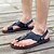 abordables Sandalias de hombre-Hombre Sandalias Zapatos Confort Sandalias destalonadas Casual Casual Playa Zapatos de Paseo PU Transpirable Negro Caqui Marrón Eslogan Primavera Verano / Cuentas