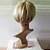 Χαμηλού Κόστους Συνθετικές Trendy Περούκες-Συνθετικές Περούκες Κυματιστό Κυματιστό Με αφέλειες Περούκα Ξανθό Κοντό Ξανθό Συνθετικά μαλλιά Γυναικεία Πλευρικό μέρος Με τα Μπουμπούκια Ξανθό