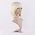 cheap Older Wigs-Blonde Bob Wig Synthetic Wig Straight Straight Bob With Bangs Wig Medium Length Dark Brown Blonde Black Red Synthetic Hair Women‘s With Bangs Blonde Christmas Party Wigs